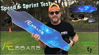 AEBoard AF Slide In Battery - Speed and Sprint Test - Andrew Penman EBoard Reviews- Vlog No.118