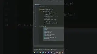 Making amazing Tree using Turtle💻 #shorts #python #tandpknowledge #like #share #turtle #subscribe