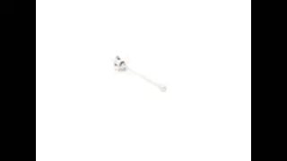 Lavari - 14K Straight Stud Diamond Nose Ring - 1.7mm - White Gold