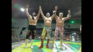 Dark Zorro, Mexica y Myztezyz Jr vs Travis Banks, Chris Stone Jr y Shocko AMAZING MEXICAN WESTLING