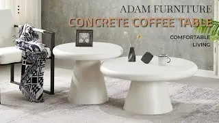 Modern Concrete Coffee Table Sets ---- Adam Furniture for Living Room