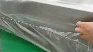 Automatic double-sided sealing shrink packaging machine large aluminum door panel folding table