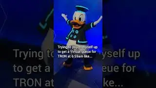 Trying to get a virtual queue for TRON like... #allthedisneythrills #waltdisneyworld