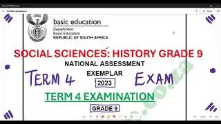 Social Sciences History Grade 9 GEC November Exam Term 4