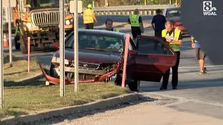 Scene of fatal crash in West Manchester Township