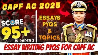 CAPF AC 2025 | CAPF AC Paper 2 Preparation #capf #assistantcommandant #upsc #upsccapf