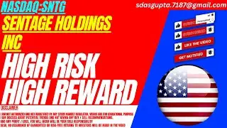 HIGH RISK HIGH REWARD : SNTG STOCK ANALYSIS | SENTAGE HOLDINGS STOCK