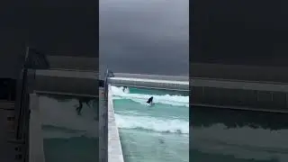 Urban Surf Progressive Turns Left,Less Buoyancy Steeper Take off #waves #surfing #surf #shorts