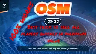 Best trick to sell all players quickly in maximum price Online Soccer Manager OSM 2021-22 100% works
