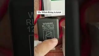 12v 100A Relay Tutorial for solar set up #offgridsolar #solarpower #12v100arelay