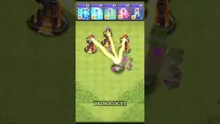 WHICH SPELL CAN HELP MOUNTAIN GOLEM TO DESTROY 3 INFERNO TOWERS 🤯💥? #shorts #clashofclans #coc