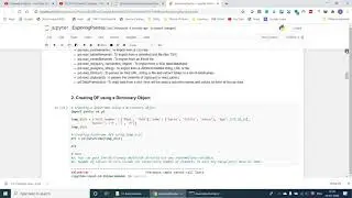 13.2 Creating DF using a Dictionary Object