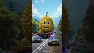 ❤️Evolution of Catapillar: Big Durian Fruit Transport in Truck 5 🥰  #cat #cute #love #shorts