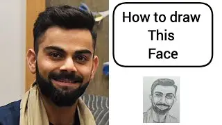 How to draw a realistic face//how to make sketch of a person 