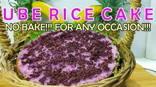 NO BAKE UBE RICE CAKE | EARLY KITCHEN