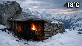 Surviving Extreme Cold Alone in the Mountains | Fire Is Life