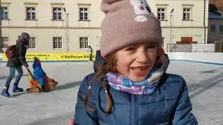Nicoleta pe prima dată pe patine