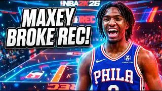 MAXEY TOOK OUT A TEAM IN RANDOM REC WITH ONE TEAMMATE ON NBA 2K26 (FULL GAMEPLAY)