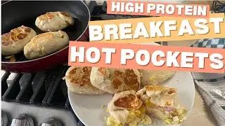 HIgh Protein Breakfast Hot Pockets!  Lose weight with meal prep!  Easy and healthy!