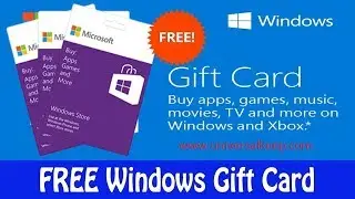 Free windows gift card-How to get microsoft codes||2018