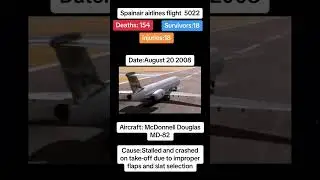 SpainAir Airlines flight 5022 crash on 20th August 2008 #planecrash #airdisaster #aeroplanecrash