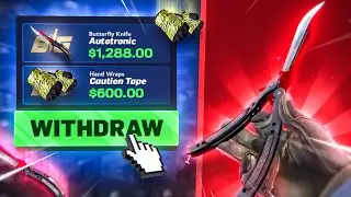 I RISKED MY INVENTORY FOR THIS BUTTERFLY KNIFE WIN! (CSGO GAMBLING)