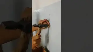 Wall mount attendance machine with drilling screw #hikvision #cctv #rotation #biometric #face