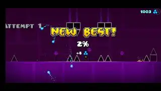 How far can I get in every geometry dash level I have?