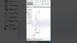 How to create Revolved feature in solidworks