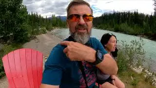 Athabasca Falls. Goats and Glaciers. Buck, Osprey, Leech & Moab lakes in Jasper NP
