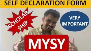 MYSY | SELF DECLARATION FORM | Scholarship