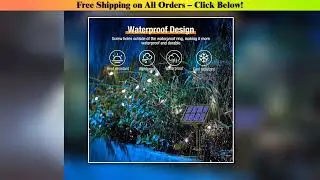 Solar Fairy String Lights Outdoor LED Garden Christmas Decor Garland Light For Xmas Halloween
