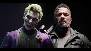 Mortal kombat 11 - The joker vs The terminator (Friendship fatality and mercy edition)