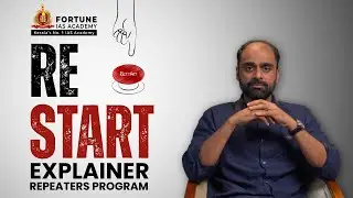 RESTART | Repeaters Program | Year Long Online Integrated Program | Fortune IAS Academy
