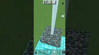 Can the beam of beacon pass through bedrock 🤔? #minecraft