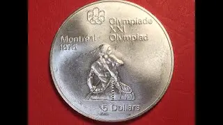 1974 Canada $5 Coin?  Well, Yes, Sort Of - The CANADA 1974 Olympic Canoeing Silver $5 Coin