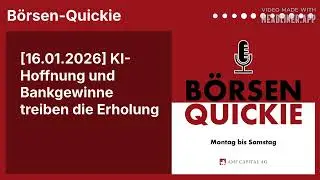 [16.01.2026] KI-Hoffnung und Bankgewinne treiben die Erholung
