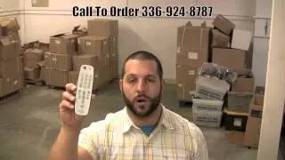 Anderic RR1HC Easy Wipe Hotel/Hospitality Remote Drop Test WALL CRASH TEST - Anderic.com