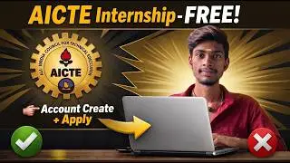AICTE Internship Portal🔥| Create Account & Apply First Internship (Step-by-Step)#internship #youtube