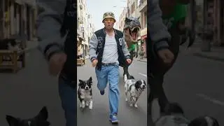 T-Rex vs. Man & Dogs: The Ultimate Jurassic Chase