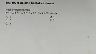 Tutorial Soal HOTS operasi bentuk bilangan Pangkat - Matematika SMP