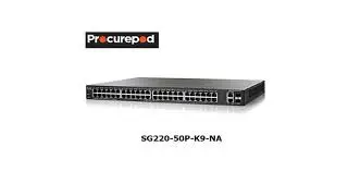 Cisco SG220-50P-K9-NA - Smart Plus Ethernet Switch - Managed