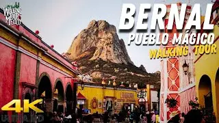 Bernal Pueblo Mágico de Querétaro con su Peña | Walking Tour México #peñadebernal #bernal #queretaro