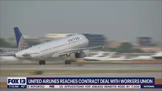 United Airlines reaches contract deal with workers union | FOX 13 Seattle