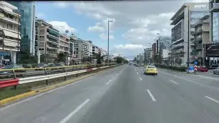 🇬🇷Greek coach ride from the Cruise Port of Piraeus to Athen City centre|Greece