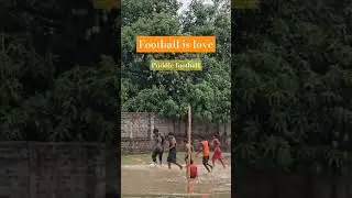 Nepali children playing football in a puddle #football #puddle #nepal #arijitsingh #song #bollywood