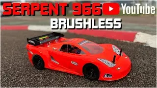 ⚡️SERPENT 966 MODIFIE en BRUSHLESS 4S MOTEUR 1900 kv⚡️CARROSSERIE DELTA PLASTIK - LE SILENCE ABSOLU