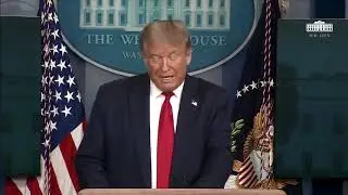President Donald Trump on the decline in positive China Virus cases