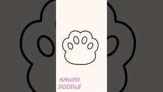 🌸HOW TO DRAW CUTE CAT PAW 🐾 🐱 ~ STEP BY STEP ~ KAWAII DOODLE