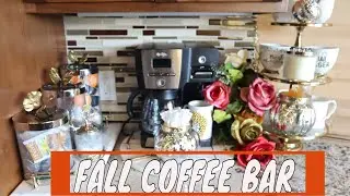 FALL COFFEE BAR 2020|DECORATE WITH ME #coffeebar#falldecoratewithme